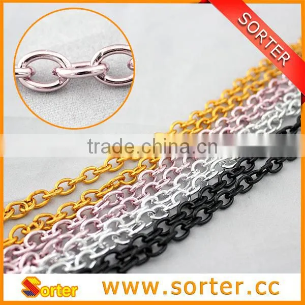 Gold Fill Chain Flat Cable Chain, Sterling Silver Chain