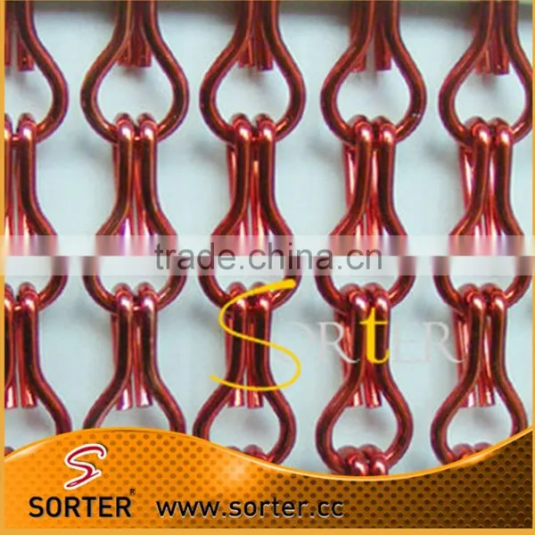Anodized Red Color Aluminum Double Hook Link Jack Chains photo-3