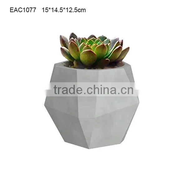 Office Desktop Concrete Flower Pot photo-3