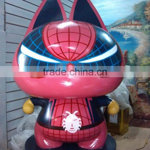 Fiberglass Cartoon Cat Sculpture photo-5