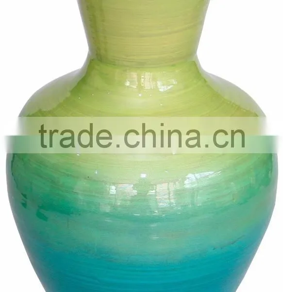 Spun Bamboo Vases, Decorative Flower Vases With Lacquer Finish photo-6
