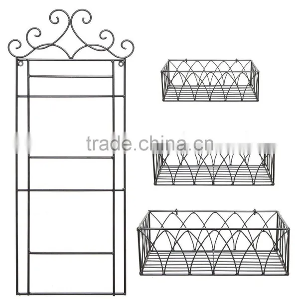 Wire Utensil Holder Cutlery Caddy Round Shape Chrome Utensil Holder photo-3