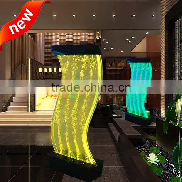 S Shape Led Water Bubble Screen Living Room Decoration photo-3