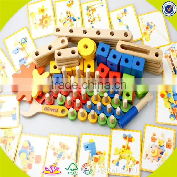 2017 Wholesale Kids Wooden Educational Games Fashion Baby Wooden Educational Games Children Wooden Educational Games W03C021 photo-4