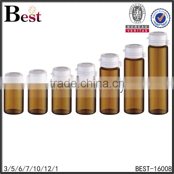 3ml 5ml 10ml 15ml China Hot Products Amber Glass Bottle Tear off Cap Essential Oil Bottle Glass Cosmetic Packaging photo-6