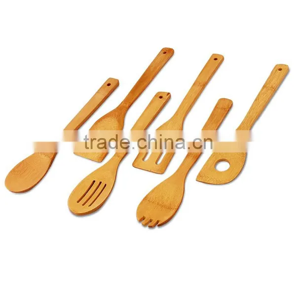 Aonong Eco-Friendly Feature and FDA,FSC,LFGB Certification Bamboo Utensil Set(6 -pieces)