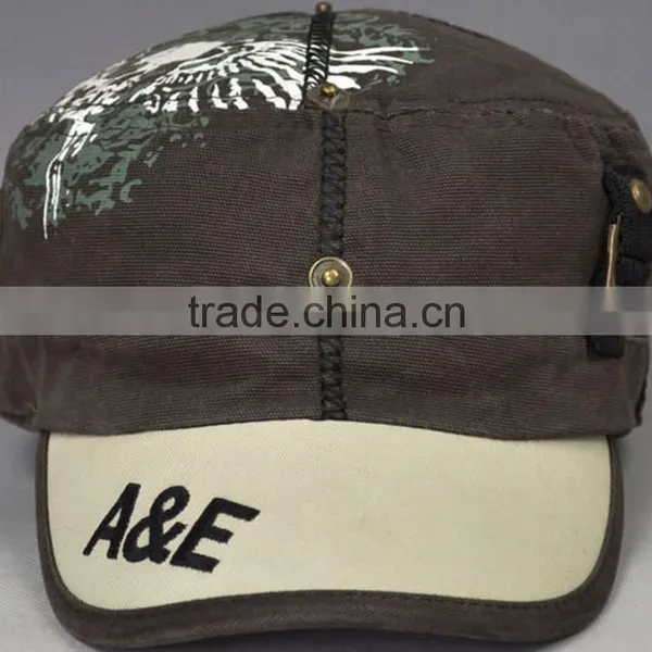 Hipster Beret Distressed Military Hats photo-6