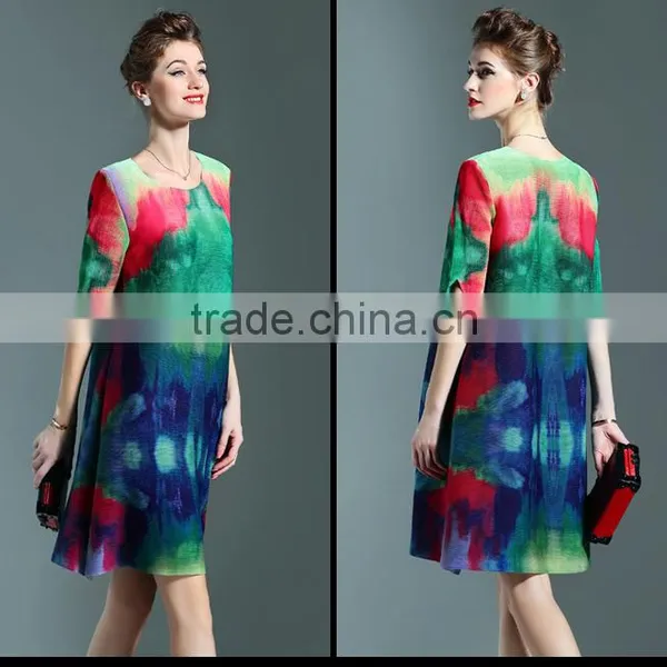 Fancy Wash Printed Women Camo Draped Dresses photo-5