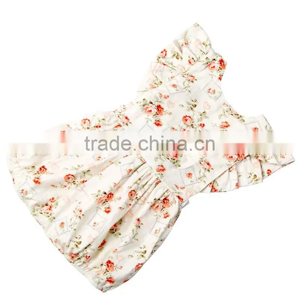 2017 Summer Baby Clothing Boutique Baby Girl Floral Rompers Fashion Kids Wear photo-4