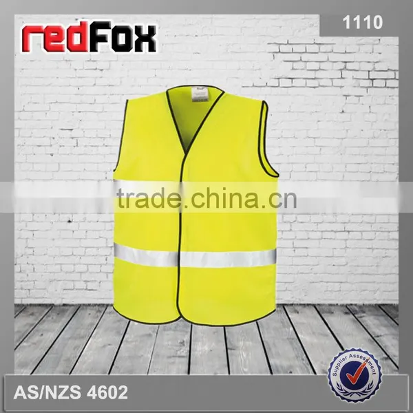 High Visibility 3M Reflective Waistcoat Custom Logo Printed photo-2