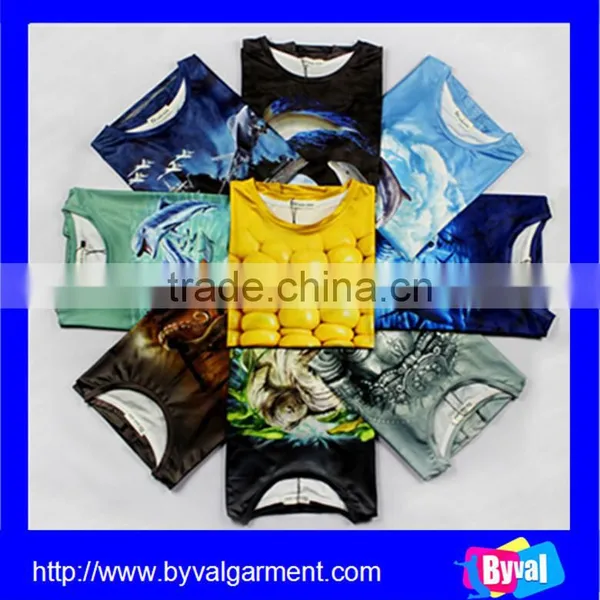Wholesale Cotton/polyester 3d t Shirts Men,3d Printing t Shirts Woman,3d o Neck Short Sleeve t Shirt photo-2