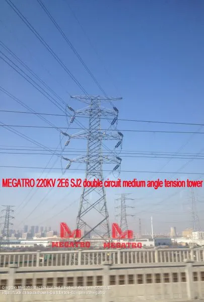 MEGATRO 220KV 2E6 SJ2 Double Circuit Medium Angle Tension Tower photo-2