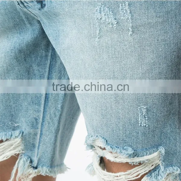 Top Design Men's Denim Short Pants Custom Jean Pants Fashion Shorts photo-4