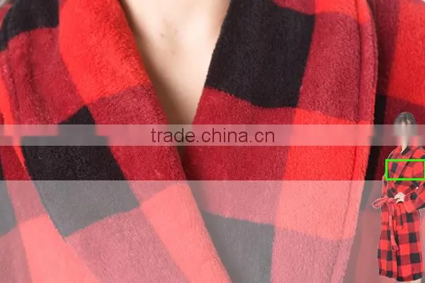 Top Quality Hotel Bathrobes uk for Sale, Woman Clothing Fluffy Coral Fleece Bathrobe photo-4