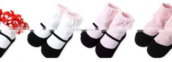 18 Designs Are in Stocked, Socks ; 3D Carton Socks for Lovely Baby , Newborn Baby Kids Girl Anti-slip Lace Floral Socks photo-4