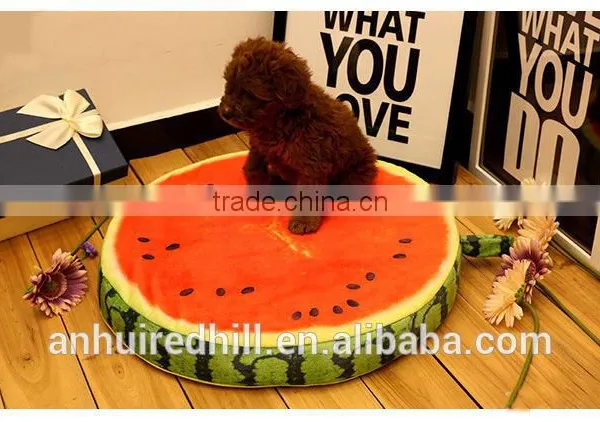 R1929H Hot Selling Summer Fruit Round Pet Cushion Cat Dog Mat Pet Pad Bed photo-4