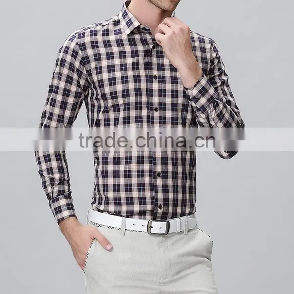 Youth Fashion Men's Shirts Delicate Plaid Design Transparent Men Shirt photo-4