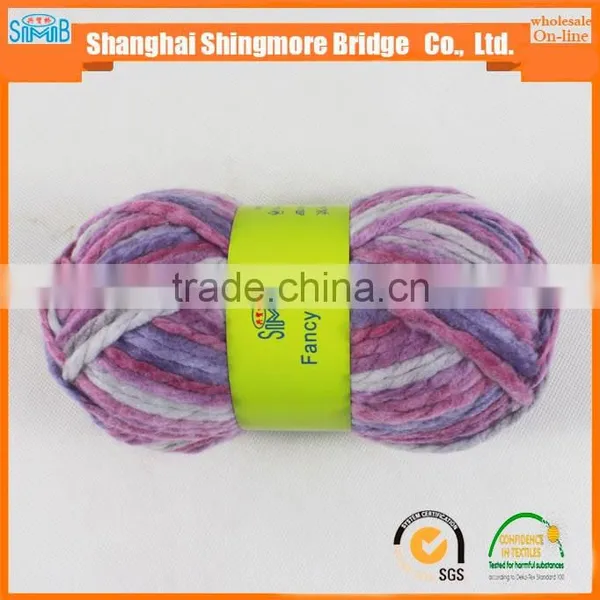 2016 China Fancy Yarn Supplier Cheap Wholesale Good Quality Chunky Acrylic Yarn for Knitting photo-3