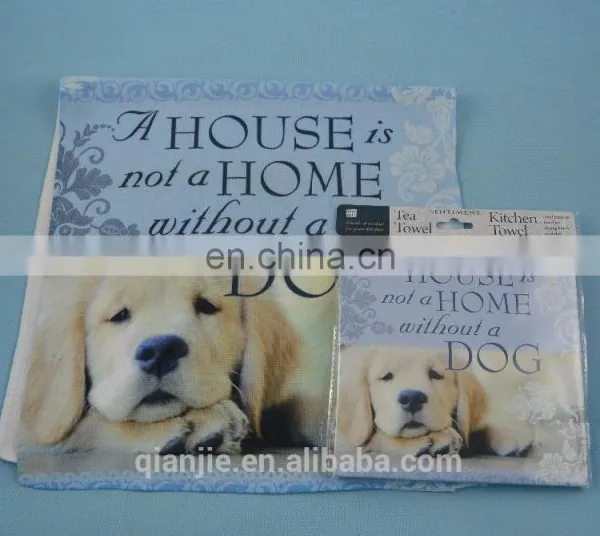 FOR ALL Age Group and Woven Technics Custom Tea Towel Digital Printing photo-5