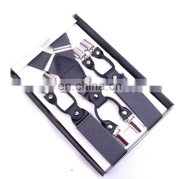 Professional Production Unisex Elastic 3.5cm 6 Clips-On Y-Shape Braces Suspenders photo-6