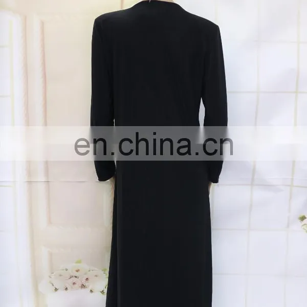 Arabic Front Middle Zipper Abaya Kaftan Designs photo-5