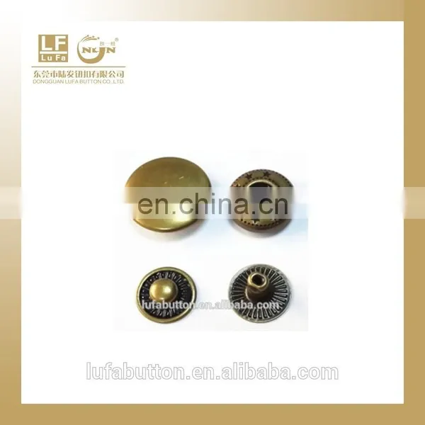 15MMcopper snap button in antique brass