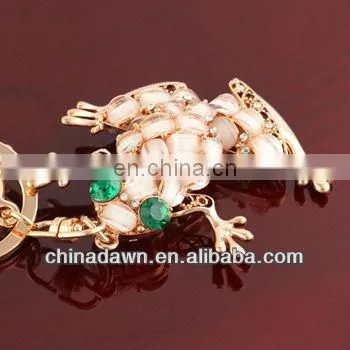 Luxury Rhinestone Frog Keychain With Carabiner CD-KD023