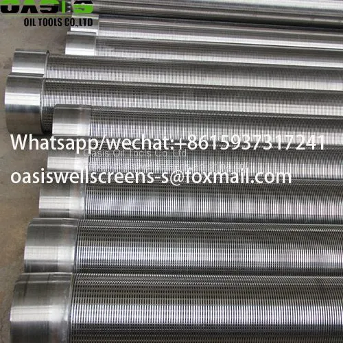 Galvanized Carbon Steel V Shape Profile Wire Wrapped Screen /continuous Slot Johnson Water Well Screens photo-5