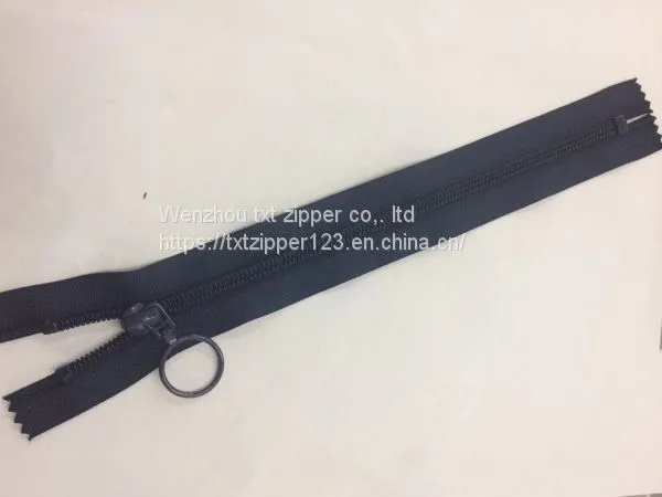 #5 Nylon Zipper With Circle Slider Close End