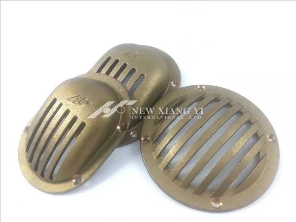 High Quality Bronze Round and Oval Grated Strainer for Boats and Yachts.
