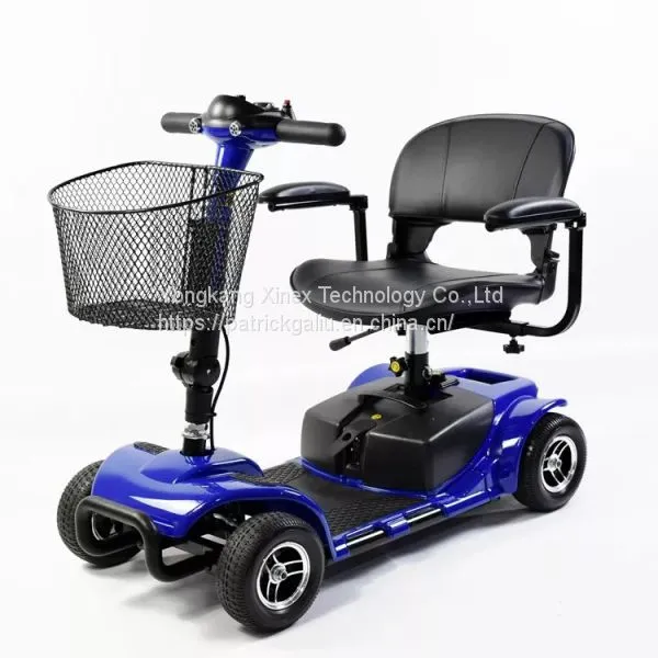 Classic 4 Wheel Electric Mobility Scooter for Seniors Battery Removable photo-2