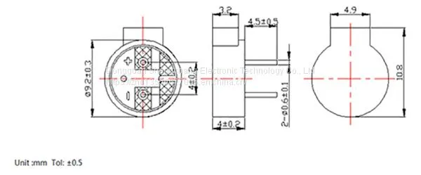 Electromagnetic Passive Buzzer Sc09040 photo-2