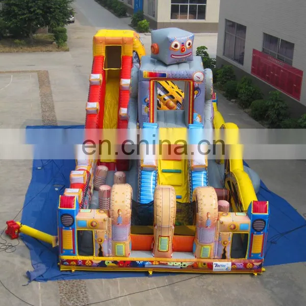 Giant Robot Inflatable Jump and Slide Bouncer ,Inflatable Large Slide For Commercial Event photo-2