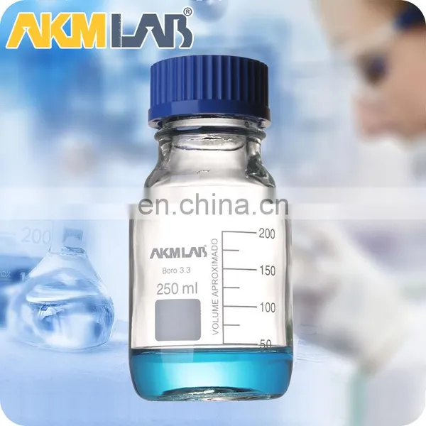 AKMLAB 100ml Borosilicate Reagent Bottle With Blue Plastic Cap photo-5