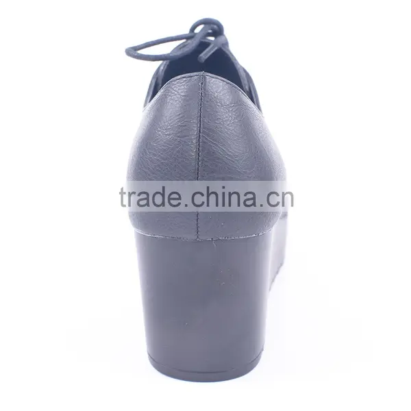 China Wholesale Groundwork Safety Lace up High Platform Ankle Boots for Women photo-5