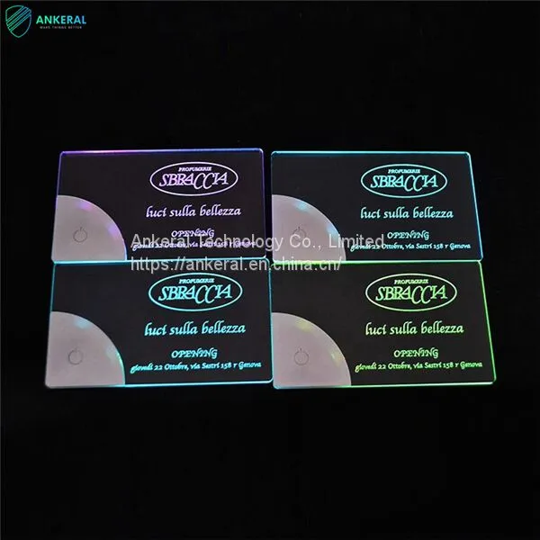 Color Printing LED Luminous Acrylic Business Card US Top 10 Super Welcomed Gifts photo-3
