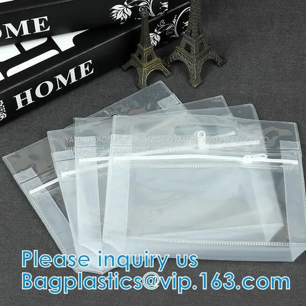 Multi-Purpose Water Resisitant Clear PVC Organizer Bag Pouch With Zipper Closure,Document File Bill Zipper Bag Pencil Pouch photo-2