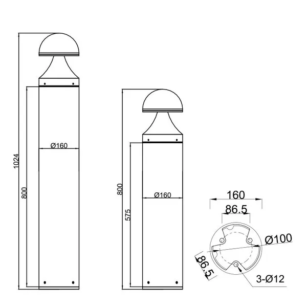 Up To 50w Bollard DLW-LED-049 photo-2