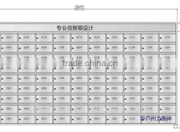 Stainless Steels Corporate Mailbox for Office&appartment in Door Used photo-5