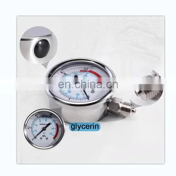 Manufacturer's Direct Selling Hydraulic Pressure Gauge Shockproof Pressure Gauge photo-5