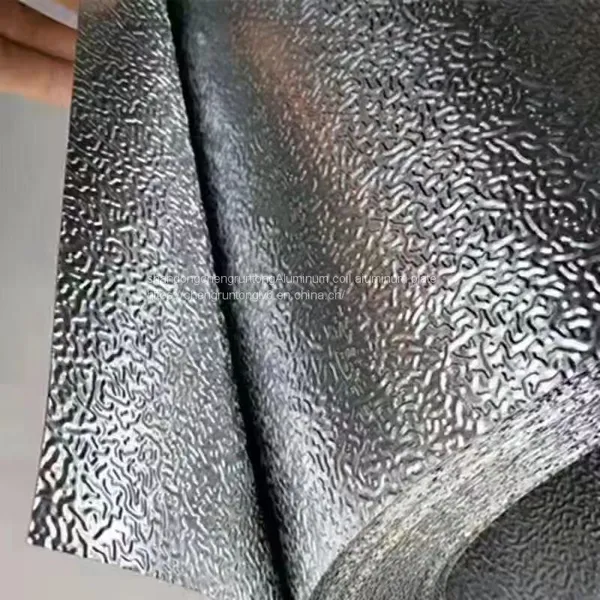Five Rib Pattern Plate Orange Peel Embossed Aluminum Roll Embossed Aluminum Tile Manufacturers Can do Heat Preservation External Pressure Protection Bending Covered Kraft Paper Color Coating Thickness 0.3mm-10mm Specifications Complete Processing Custom photo-3