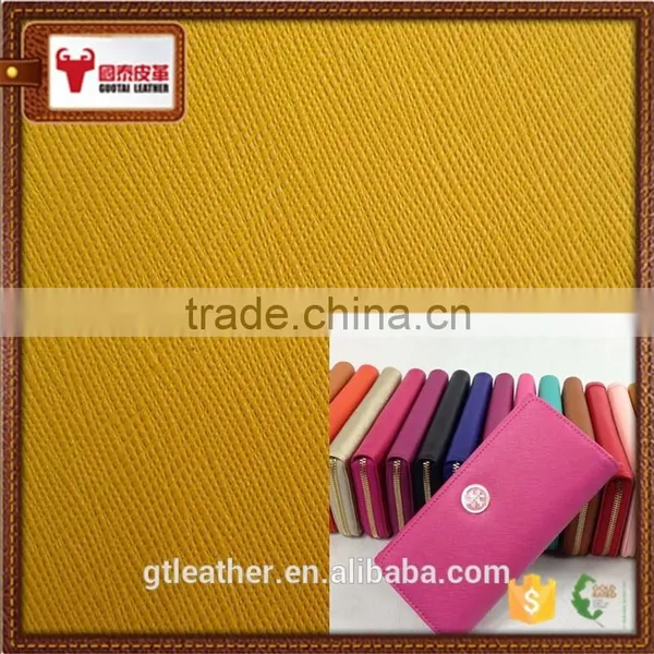 Genuine Cow pu Split Saffiano Wallet photo-4