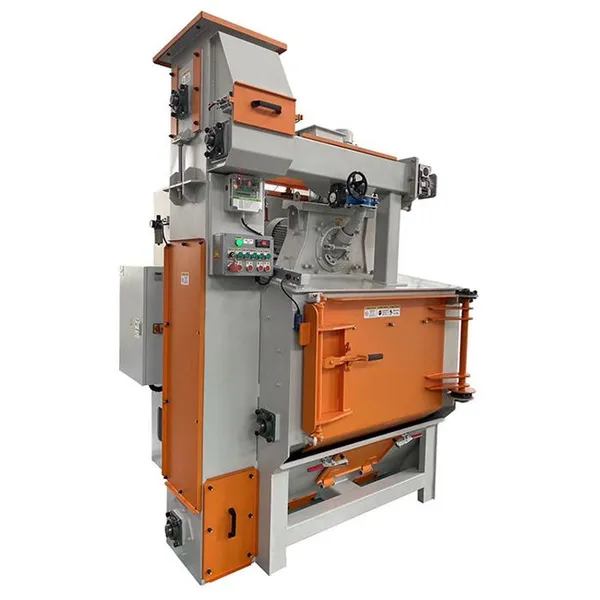 Foundry Metal Cleaning Q3210 Rubber Crawler Belt Shot Blasting Cleaning Machine
