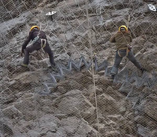 Active Rockfall Protection Rope Mesh 1770 N/m2 Tensile Strength Galvanized Steel Welding Bending Long-Lasting for Mining Slope photo-5