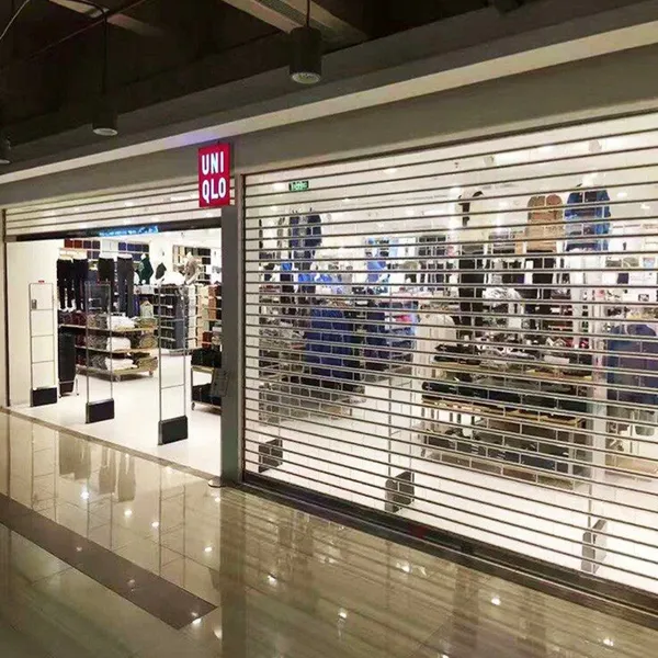 Premium Crystal Rolling Door | Mall & Shop | Stylish, Transparent & Durable
