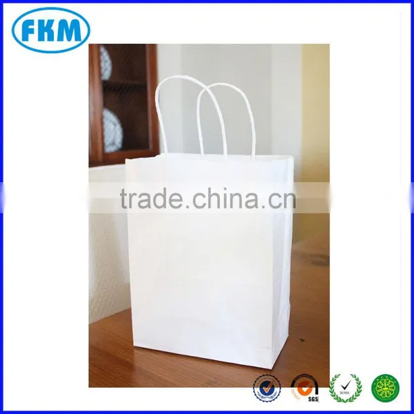 White Kraft Paper Bags Merchandise Shopping Party Favor Gift 10"x8" Lot Handles photo-3