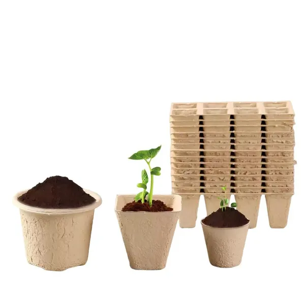 Semi-Automatic Paper Pulp Seedling Tray, 40 Cells,72 Cell Molded Fiber,degradable photo-4