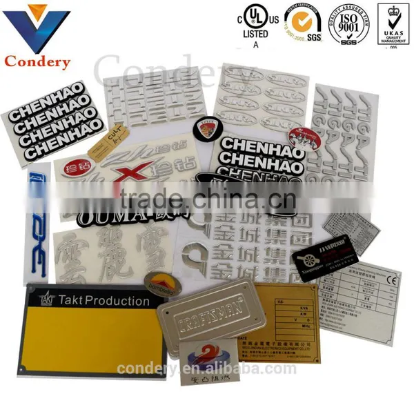 Custom Label 3D Metal Tag Stickers photo-2