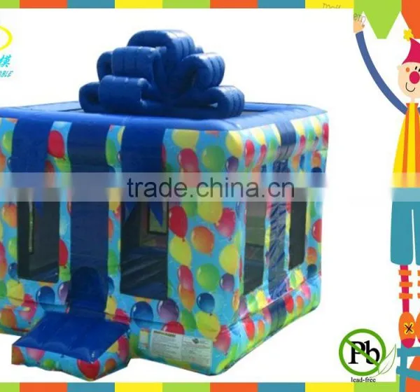 Popular Cheap 0.55 mm PVC Gifts Box Inflatable Bouncer for Kids photo-3