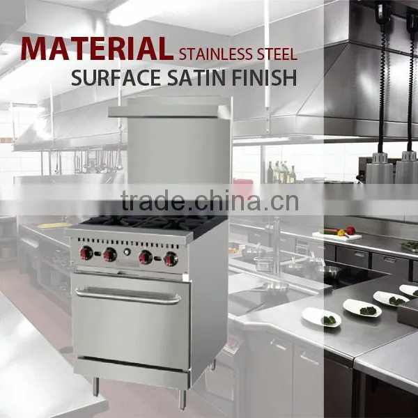 Stainless Steel Burner With Gas Oven(4 Burners) photo-2